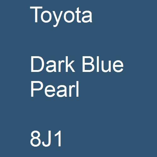 Toyota, Dark Blue Pearl, 8J1.